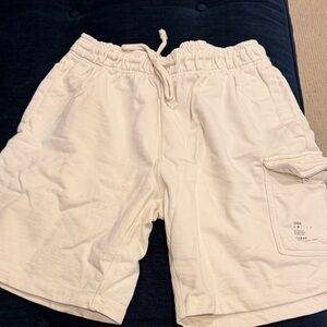 Onia Cream Athletic Shorts